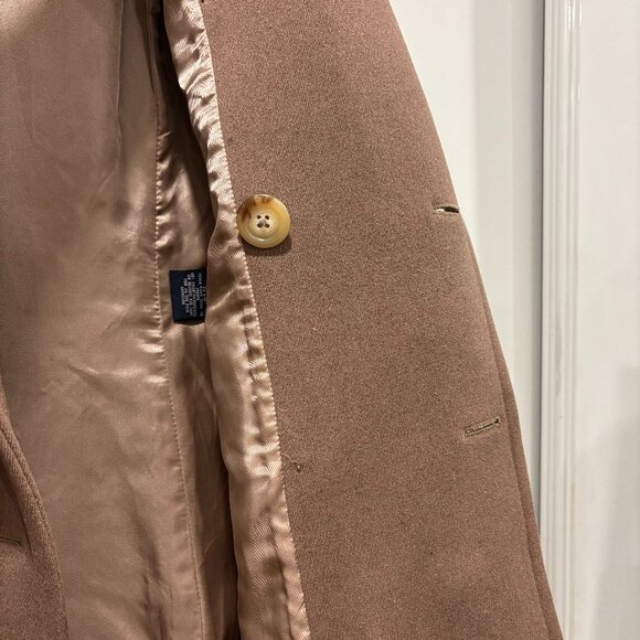 Ralph Lauren Double-Breasted 100% Wool Overcoat Size 6 - Picture 10 of 12